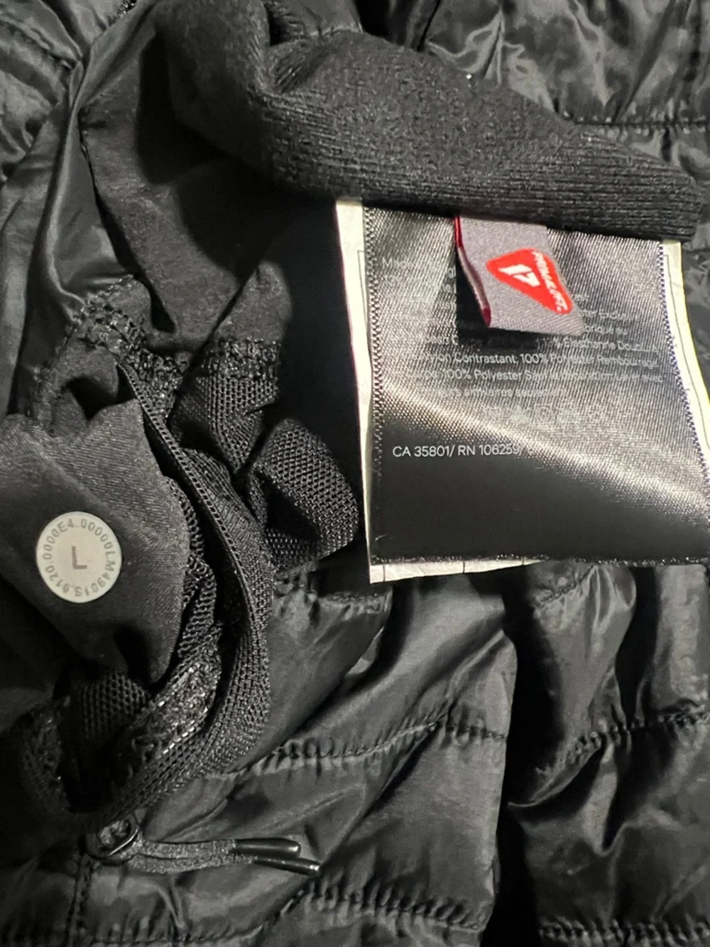 Lululemon Switch Over Reversible Men's Black Bomber Jacket Quilted size L - Picture 11 of 13